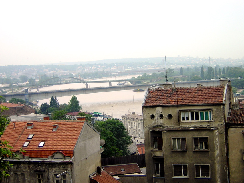 Belgrade - view from Fortress over Sava River