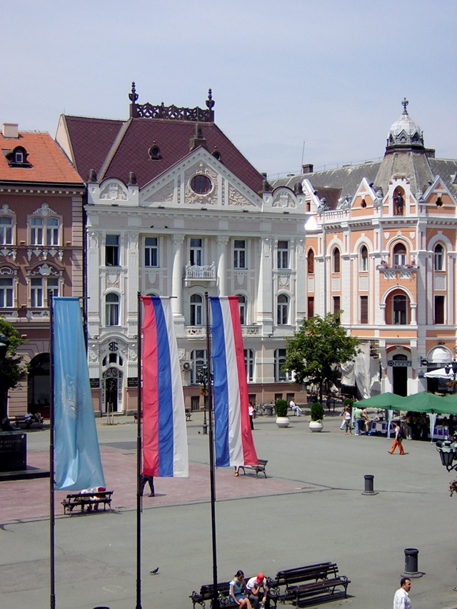 Novi Sad - view from Hotel vojvodina