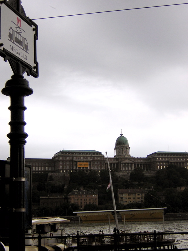 Budapest - view of Buda castle and Danube