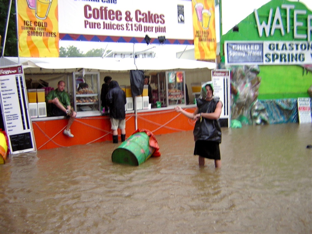 same lake by pyramid stage